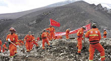 landslide in tibet