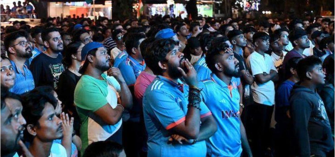 People Watching Cricket Match