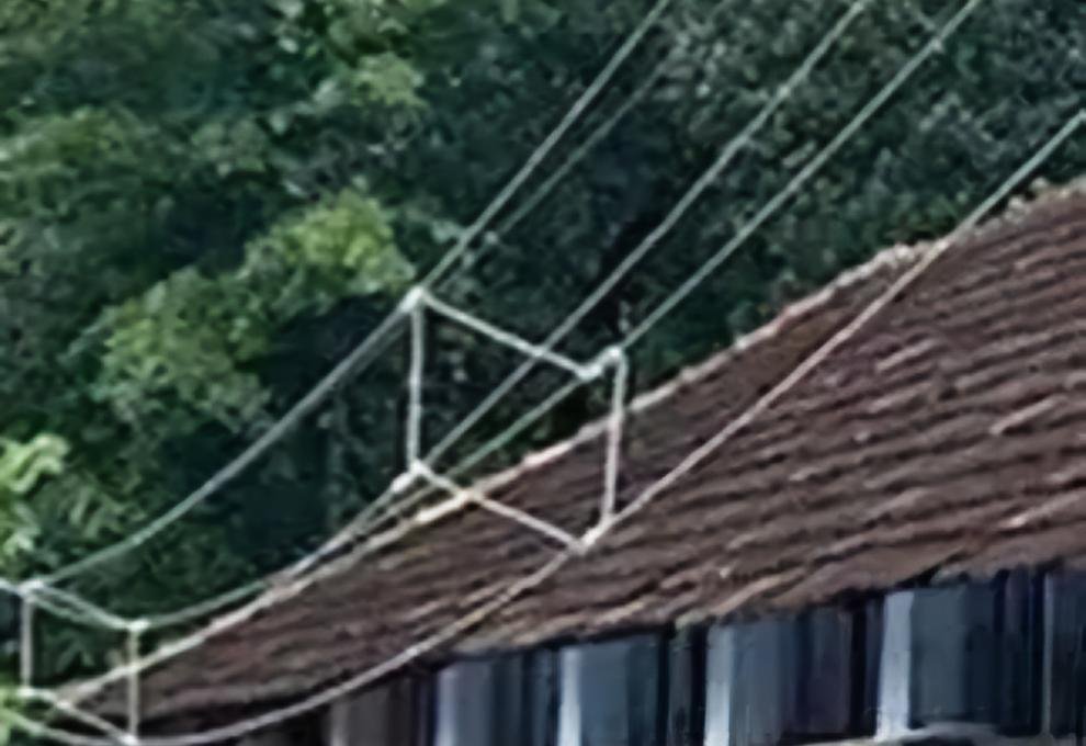  Electric line almost kissing the school roof at Thevalakkara 