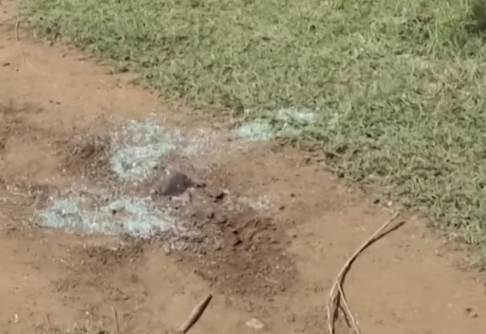 Location where the girl was abducted after smashing the windscreen of the car