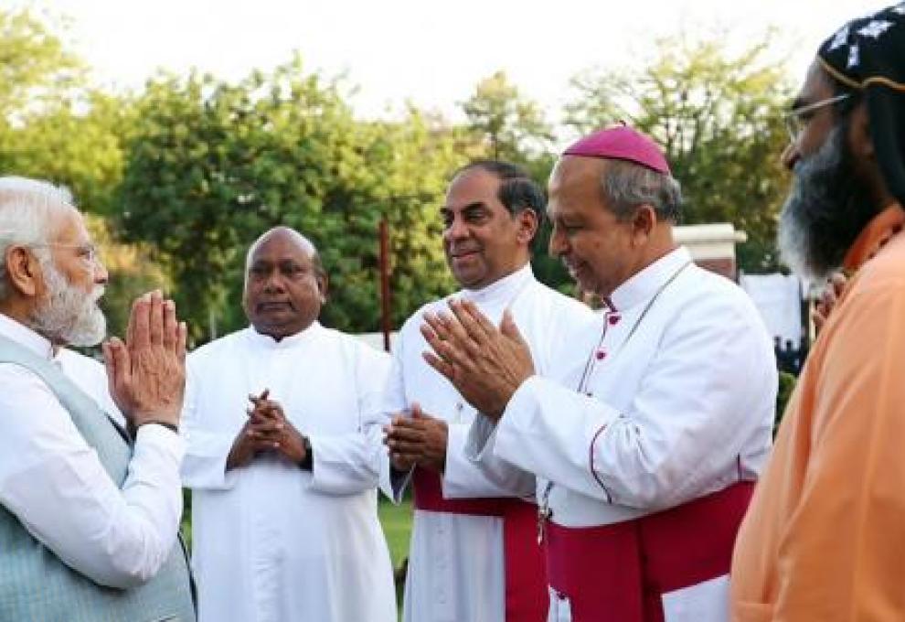 Modi with Bishop