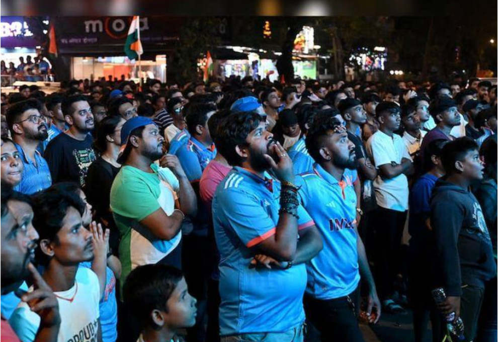 People Watching Cricket Match