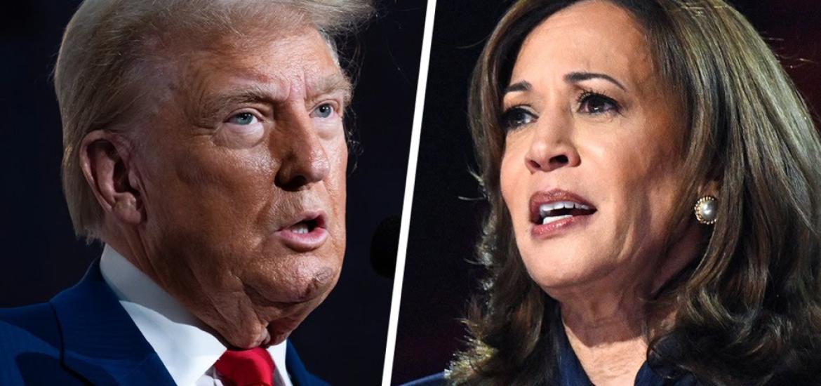 Kamala Harris and Trump