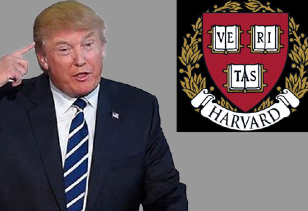 Trump and Harvad