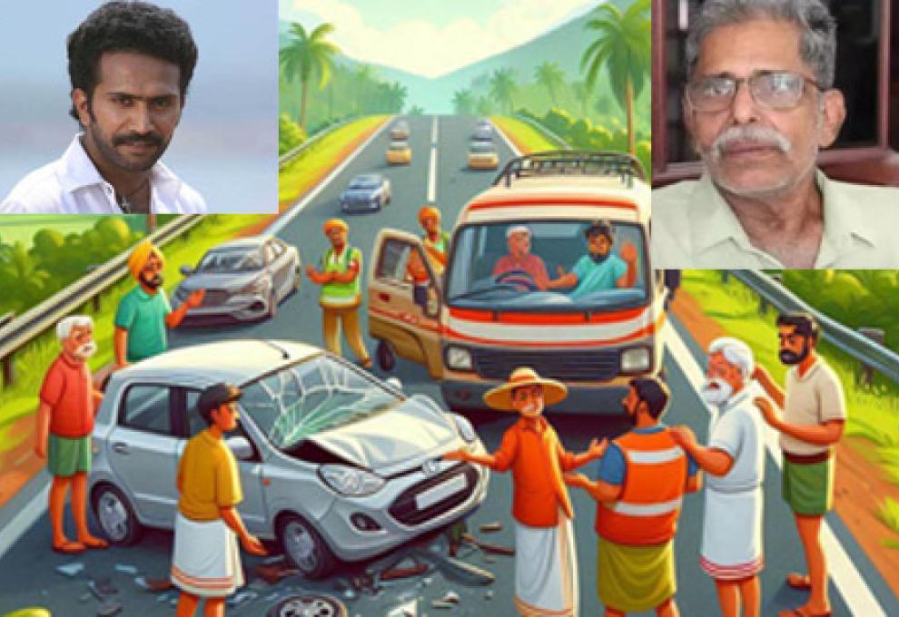 shine chacko's accident