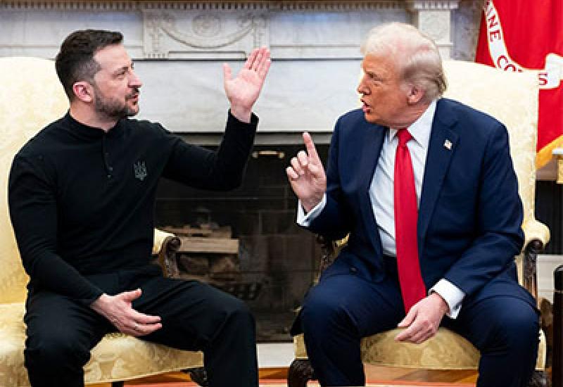 Donald Trump and Volodymyr Zelensky