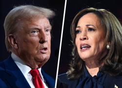 Kamala Harris and Trump