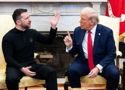 Donald Trump and Volodymyr Zelensky