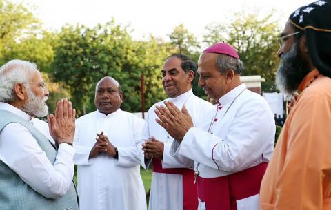 Modi with Bishop