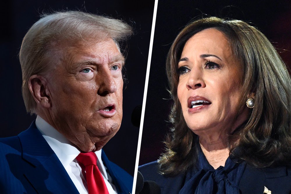 Kamala Harris and Trump