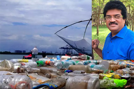 M.G Sreekumar, Waste dumping in Kochi Back waters