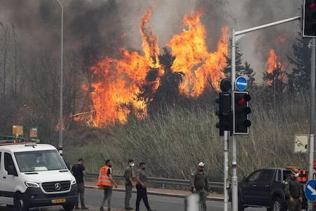 Wild fire in Jerusalem