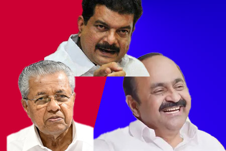 PV Anvar, Pinarayi, V D satheesan