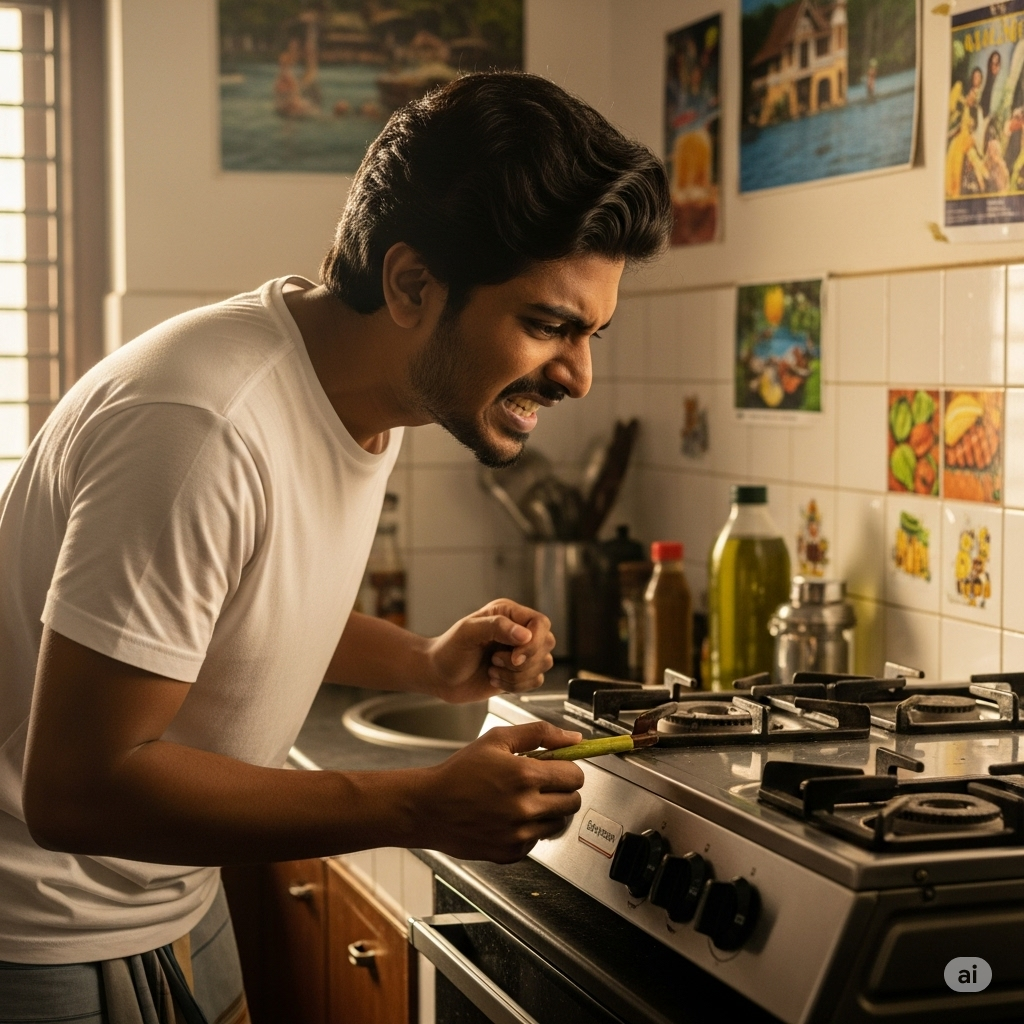 Frustrated young man over judgement 