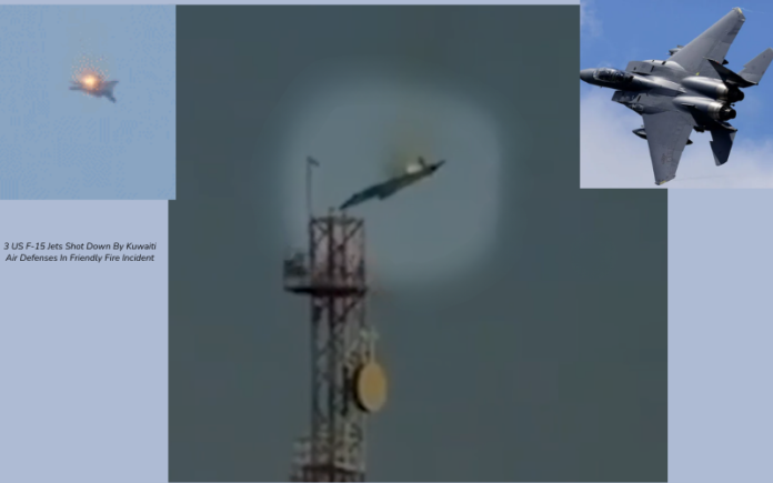 3 US F-15 Jets Shot Down by Kuwaiti Air Defenses in Friendly Fire Incident